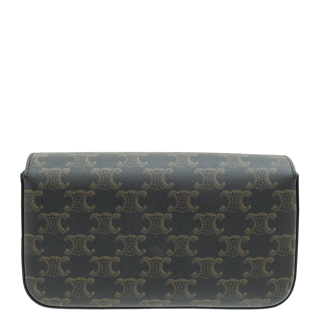 Celine Tricolor Claude Triomphe Shoulder Bag-Celine-THE CLOSET