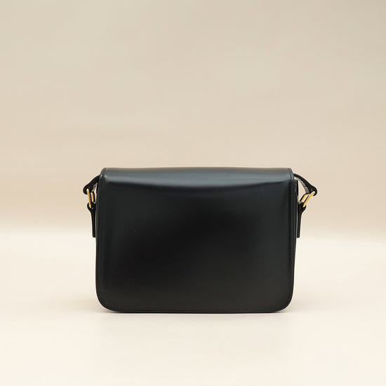 Celine Black Triomphe Teen Shoulder Bag