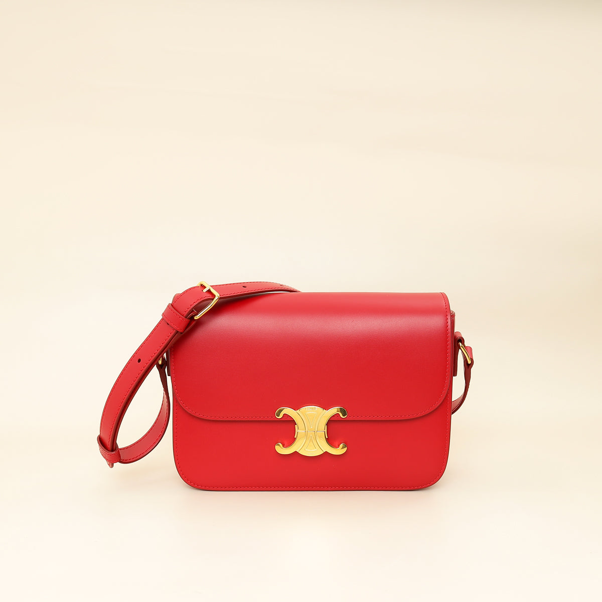 Celine Red Classique Triomphe Bag-Celine-THE CLOSET