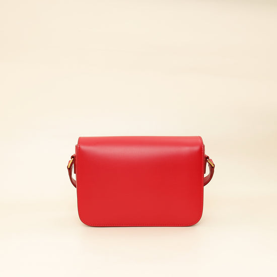 Celine Red Classique Triomphe Bag