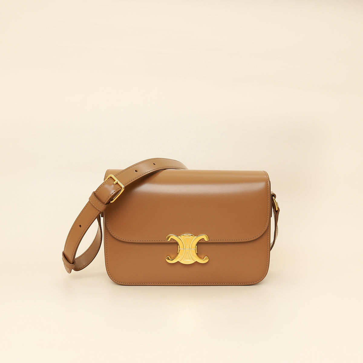 Celine Brown Classique Triomphe Bag-Celine-THE CLOSET
