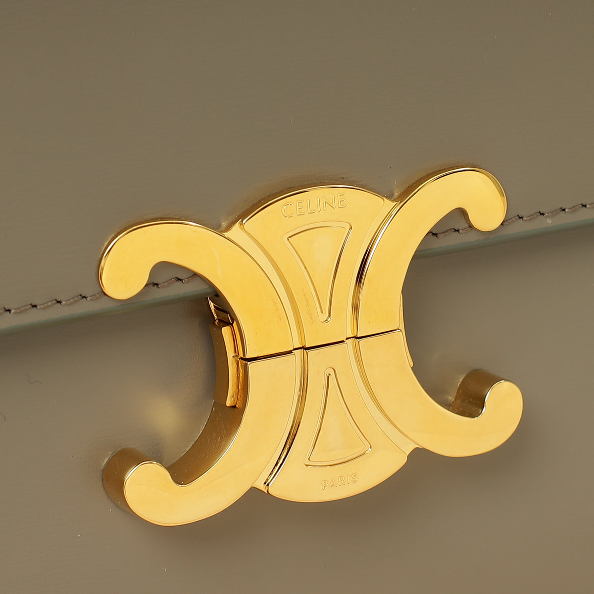 Celine Gray Classique Triomphe Shoulder Bag-Celine-THE CLOSET