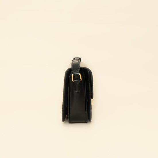 Celine Black Classique Triomphe Shoulder Bag-Celine-THE CLOSET