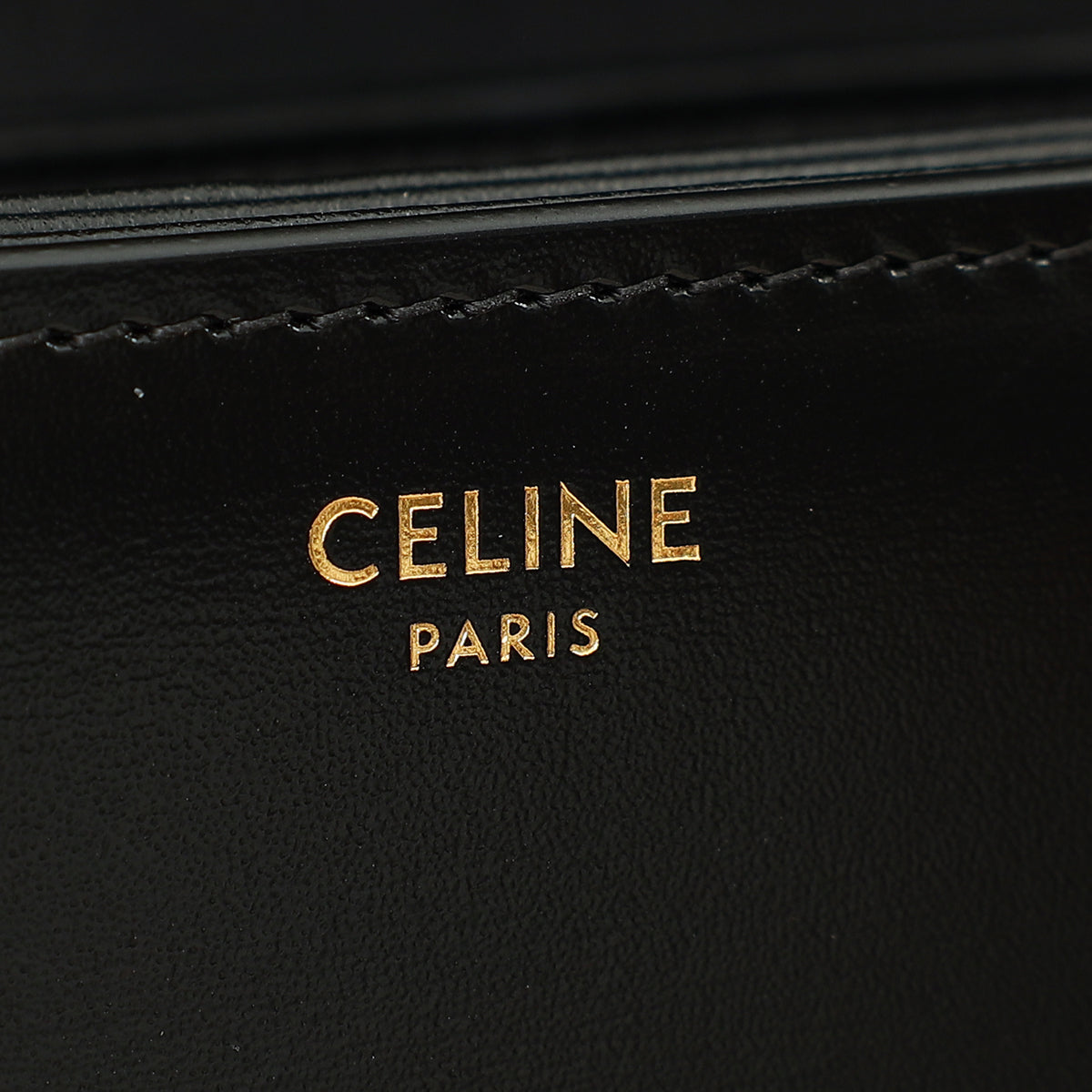 Celine Black Classique Triomphe Shoulder Bag-Celine-THE CLOSET