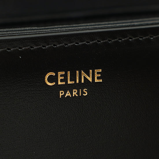 Celine Black Classique Triomphe Shoulder Bag-Celine-THE CLOSET