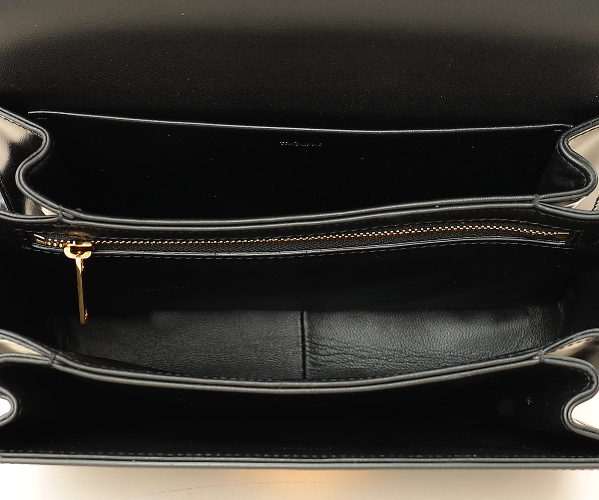 Celine Black Classique Triomphe Shoulder Bag-Celine-THE CLOSET