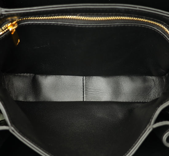 Celine Black Classique Triomphe Shoulder Bag-Celine-THE CLOSET
