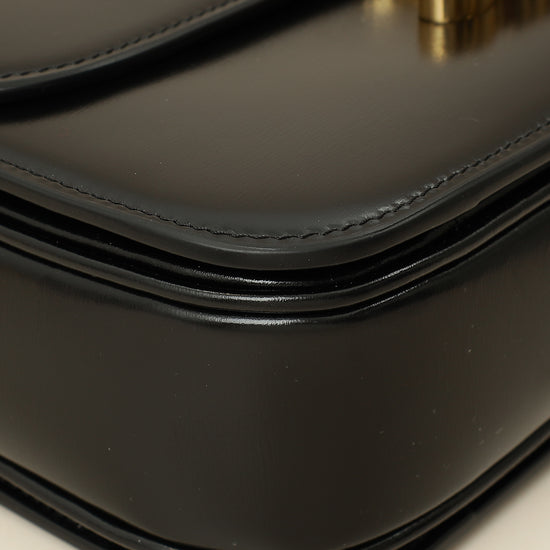 Celine Black Classique Triomphe Shoulder Bag-Celine-THE CLOSET