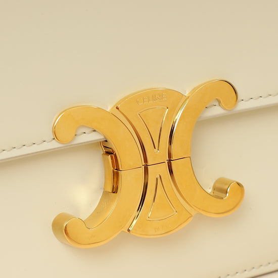 Celine White Teen Triomphe Bag-Celine-THE CLOSET