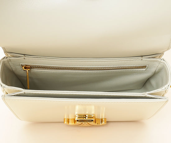 Celine White Teen Triomphe Bag-Celine-THE CLOSET