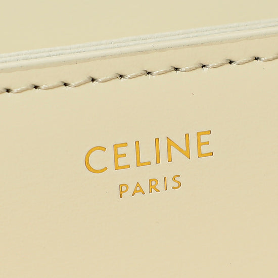 Celine White Teen Triomphe Bag-Celine-THE CLOSET