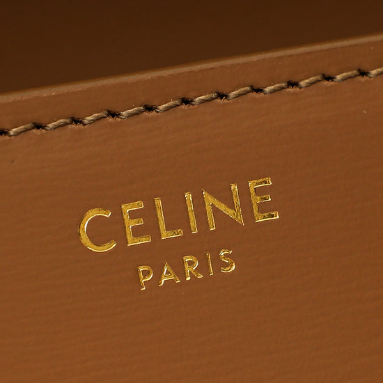 Celine Brown Classique Triomphe Shoulder Bag-Celine-THE CLOSET