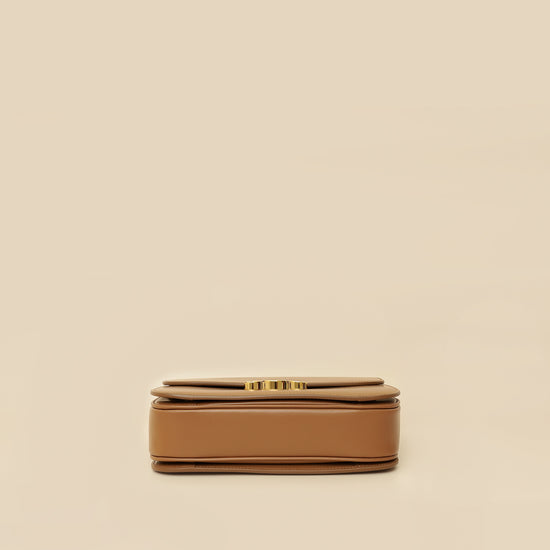 Celine Brown Classique Triomphe Shoulder Bag-Celine-THE CLOSET