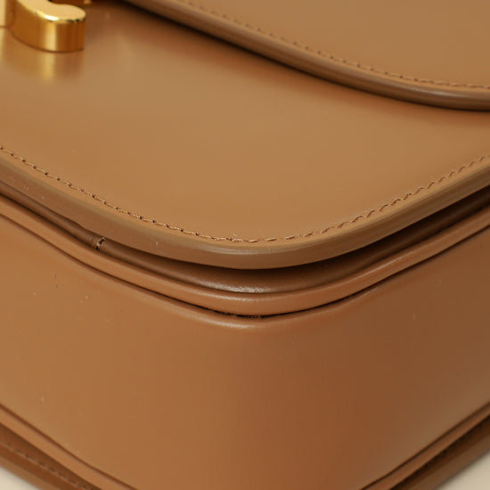 Celine Brown Classique Triomphe Shoulder Bag-Celine-THE CLOSET