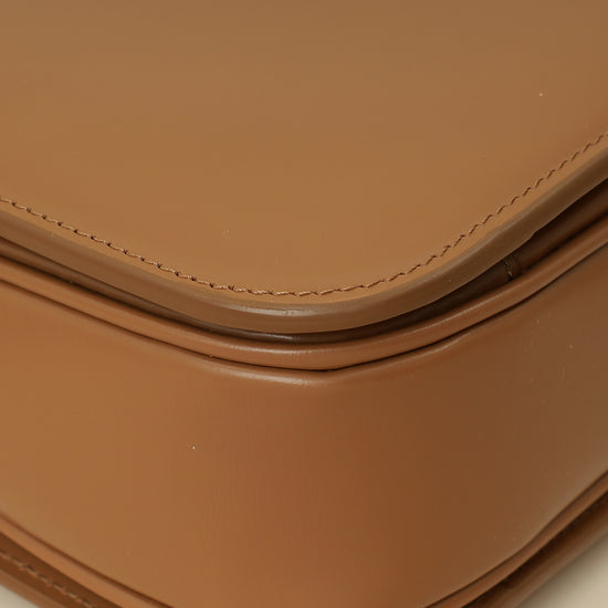 Celine Brown Classique Triomphe Shoulder Bag-Celine-THE CLOSET