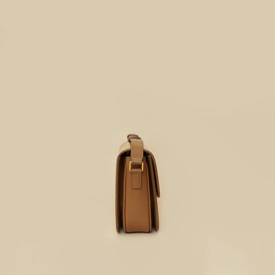 Celine Brown Classique Triomphe Shoulder Bag-Celine-THE CLOSET