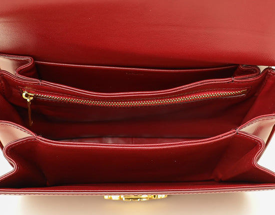 Celine Red Classique Triomphe Shoulder Bag-Celine-THE CLOSET