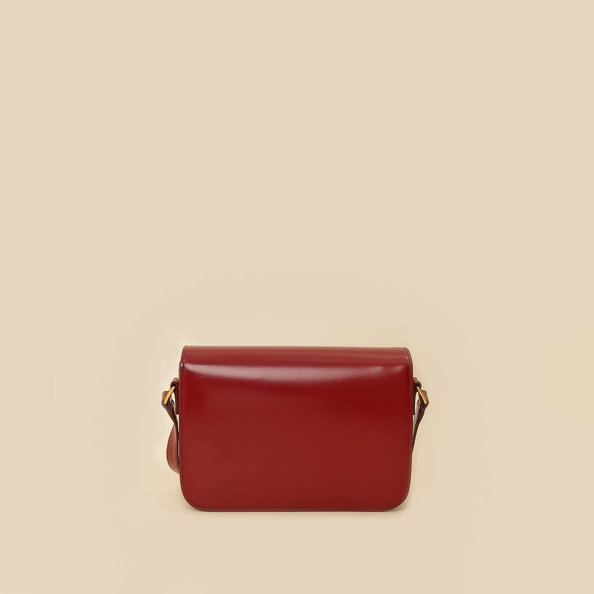 Celine Red Classique Triomphe Shoulder Bag-Celine-THE CLOSET