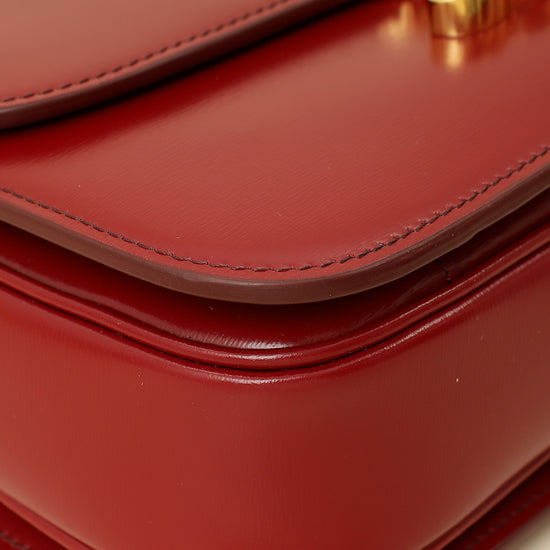 Celine Red Classique Triomphe Shoulder Bag-Celine-THE CLOSET