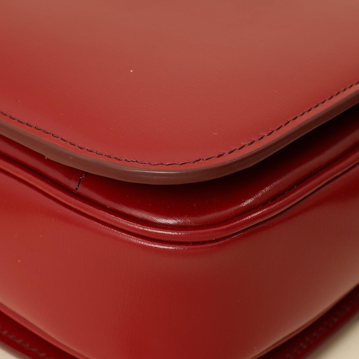 Celine Red Classique Triomphe Shoulder Bag-Celine-THE CLOSET