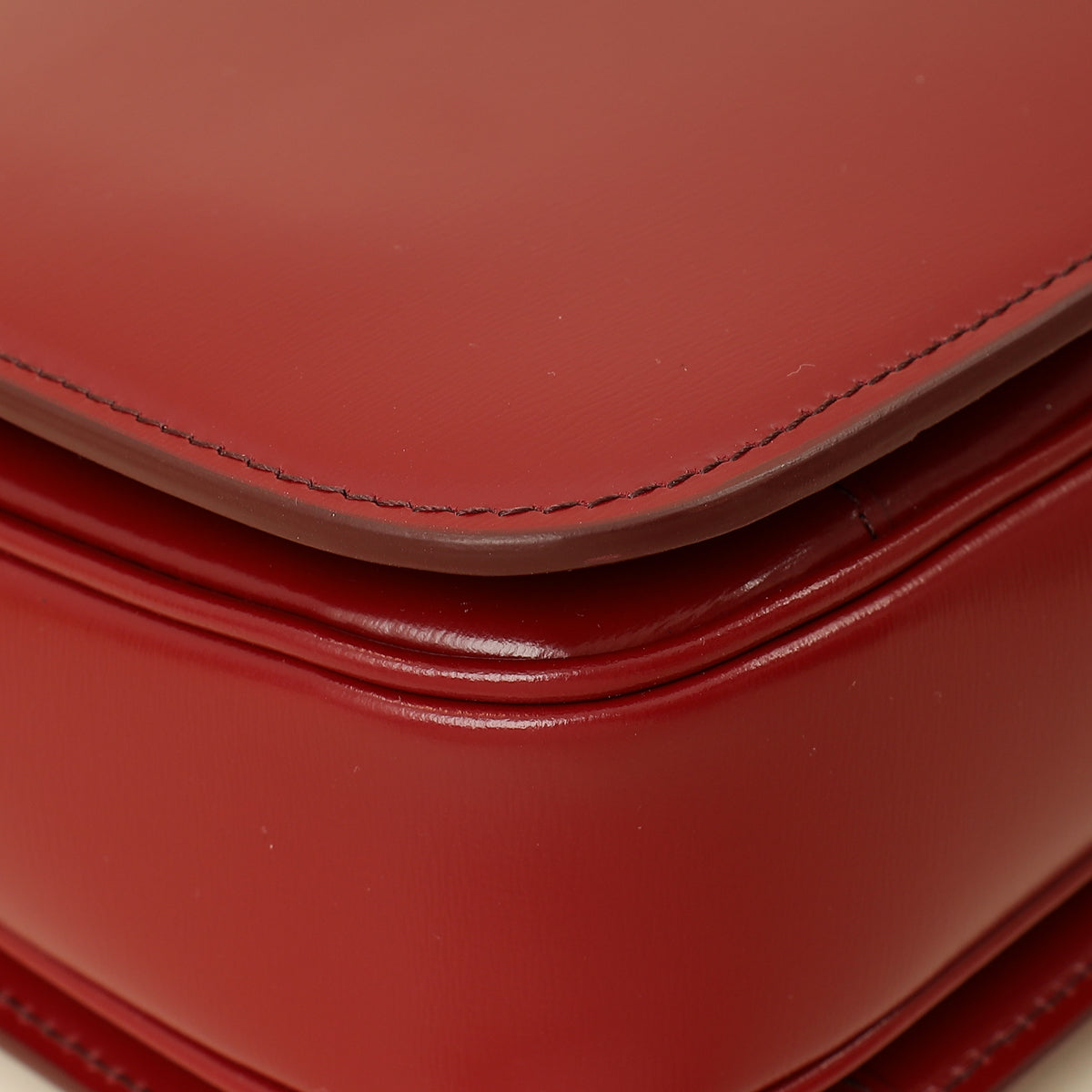 Celine Red Classique Triomphe Shoulder Bag-Celine-THE CLOSET
