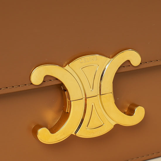 Celine Brown Teen Triomphe Bag-Celine-THE CLOSET