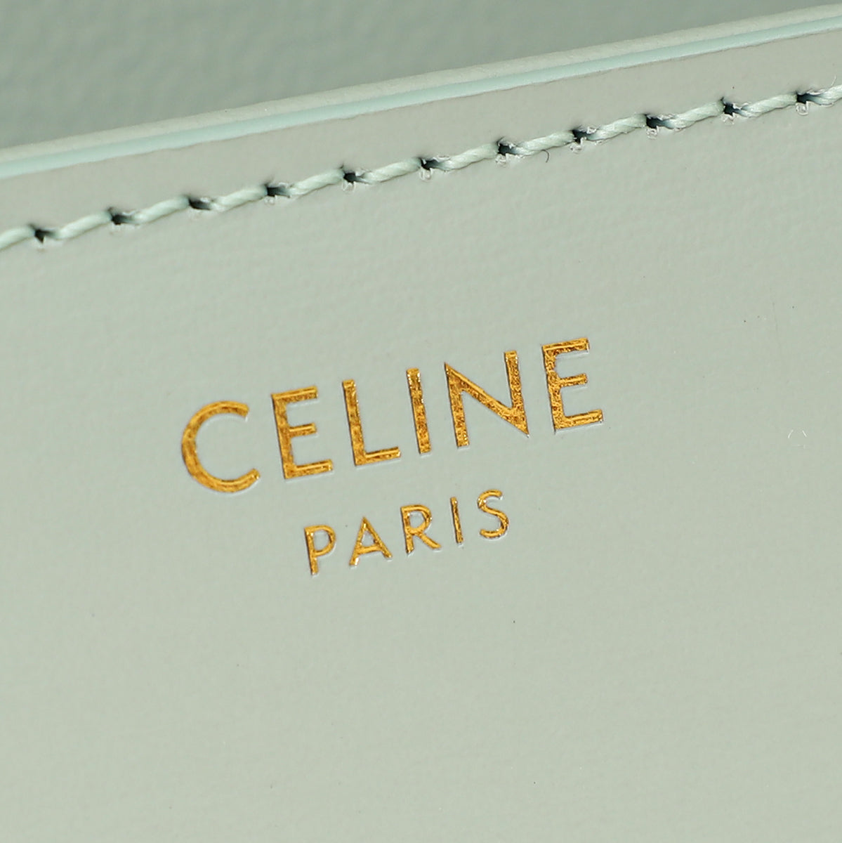 Celine Soft Blue Claude Triomphe Shiny Shoulder Bag-Celine-THE CLOSET