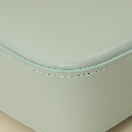 Celine Soft Blue Claude Triomphe Shiny Shoulder Bag-Celine-THE CLOSET