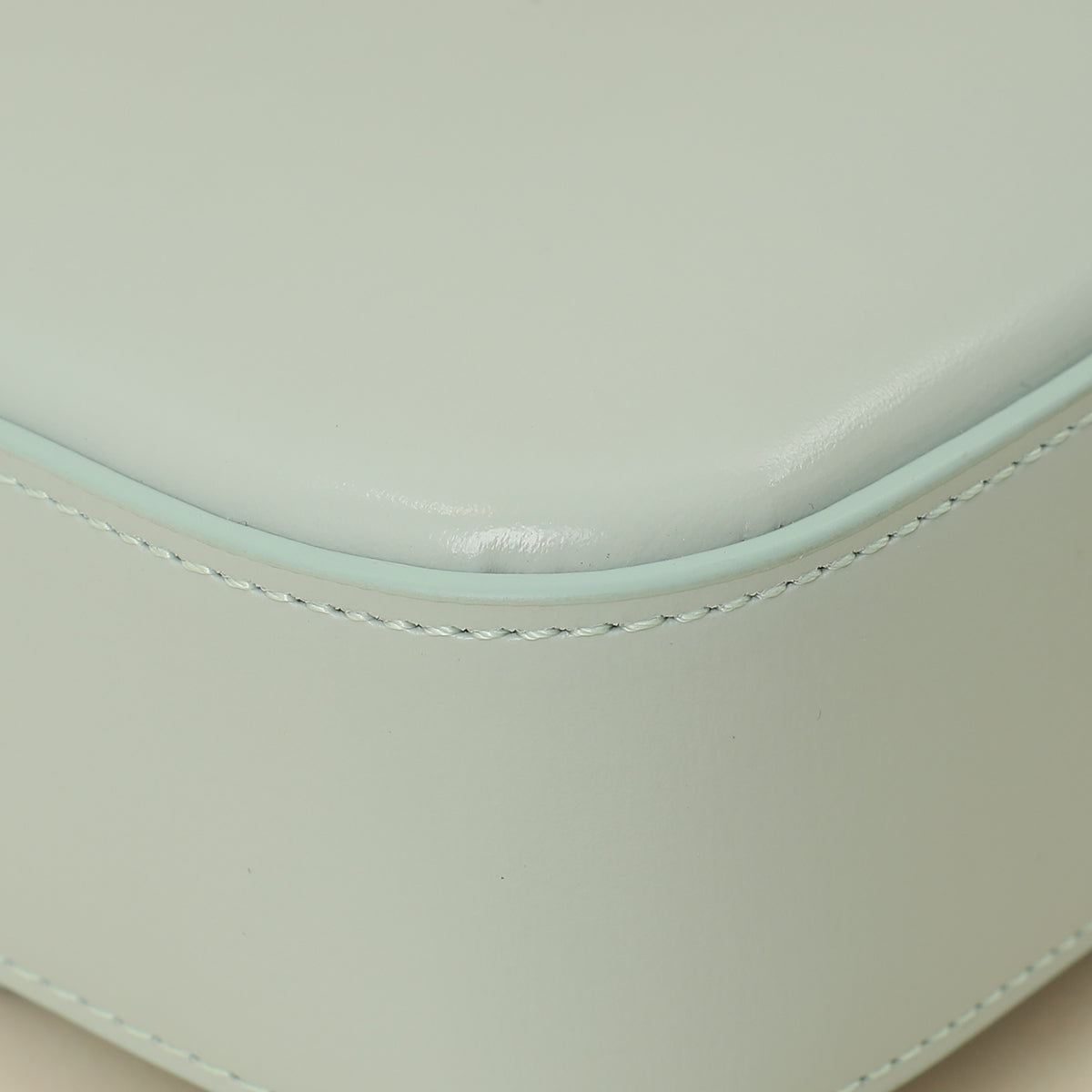 Celine Soft Blue Claude Triomphe Shiny Shoulder Bag-Celine-THE CLOSET