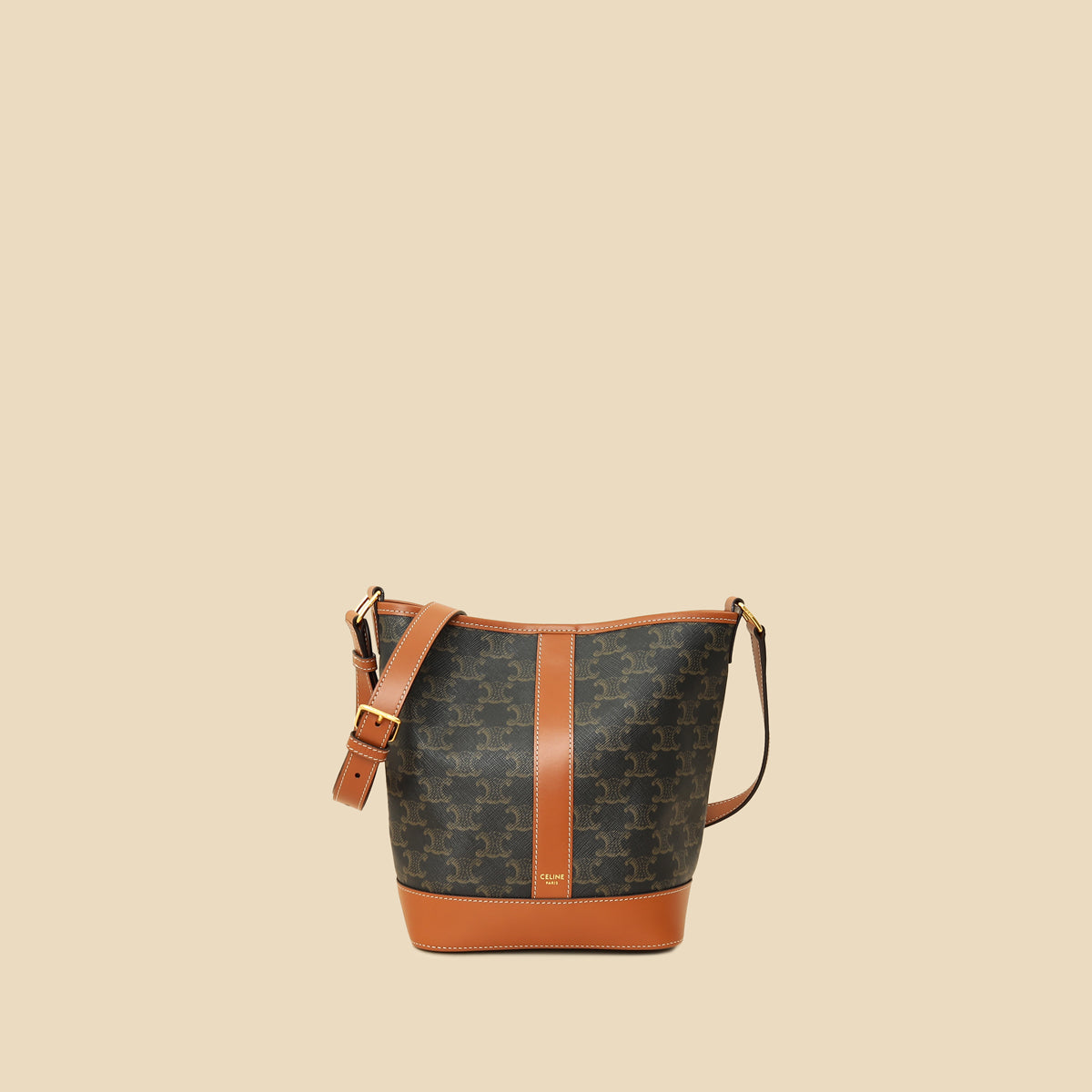 Celine Tricolor Triomphe Bucket Bag-Celine-THE CLOSET