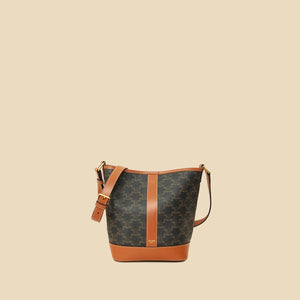 Celine Tricolor Triomphe Bucket Bag