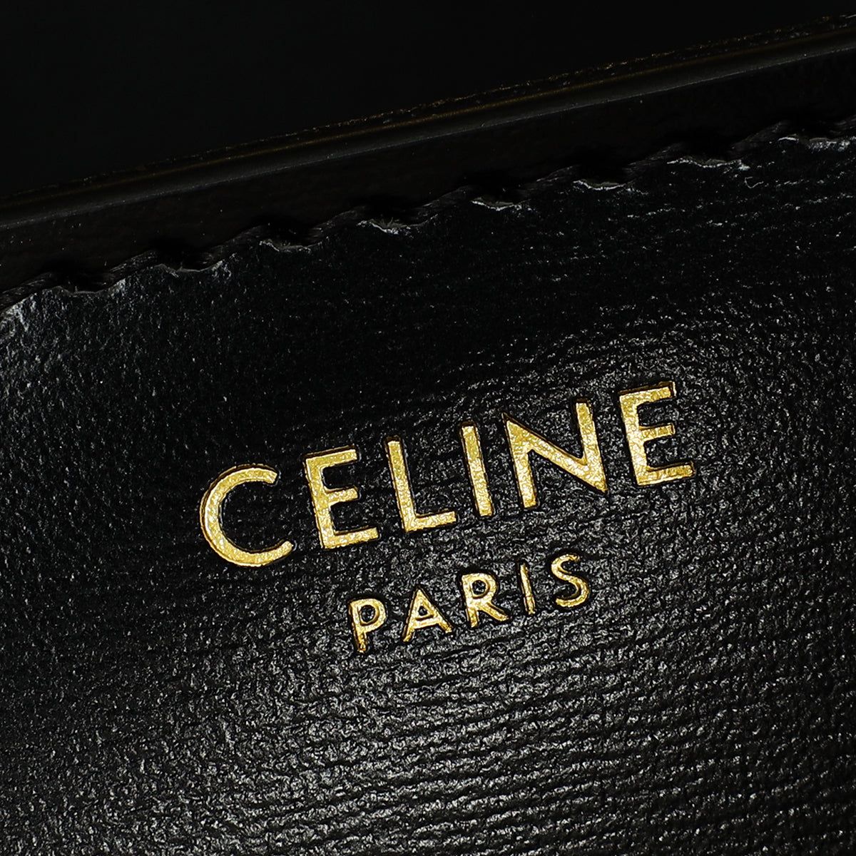 Celine Black Claude Triomphe Shoulder Bag-Celine-THE CLOSET