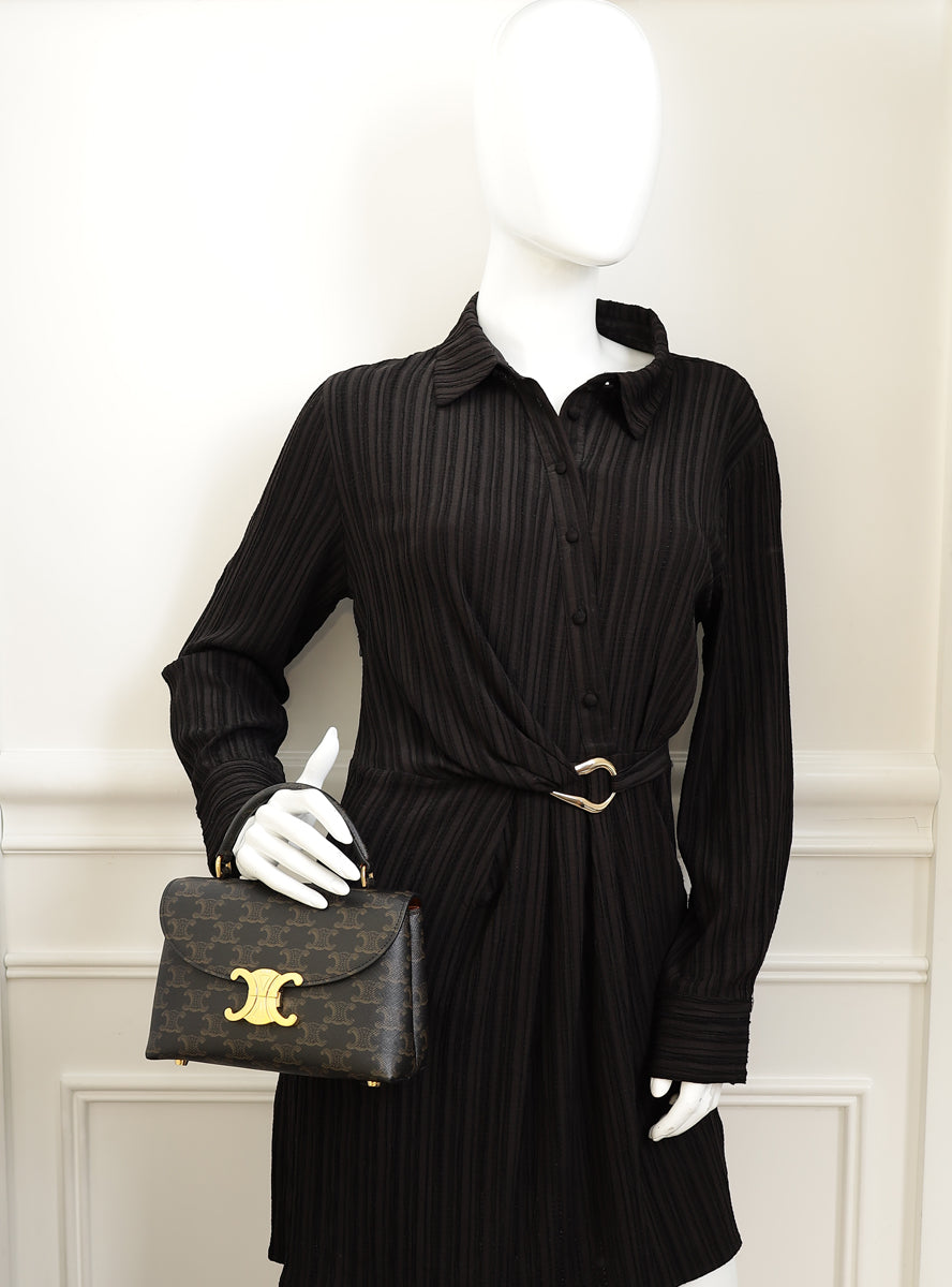 Celine Tan Teen Nino Triomphe Bag-Celine-THE CLOSET