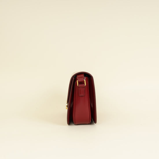 Celine Burgundy Classique Triomphe Bag-Celine-THE CLOSET
