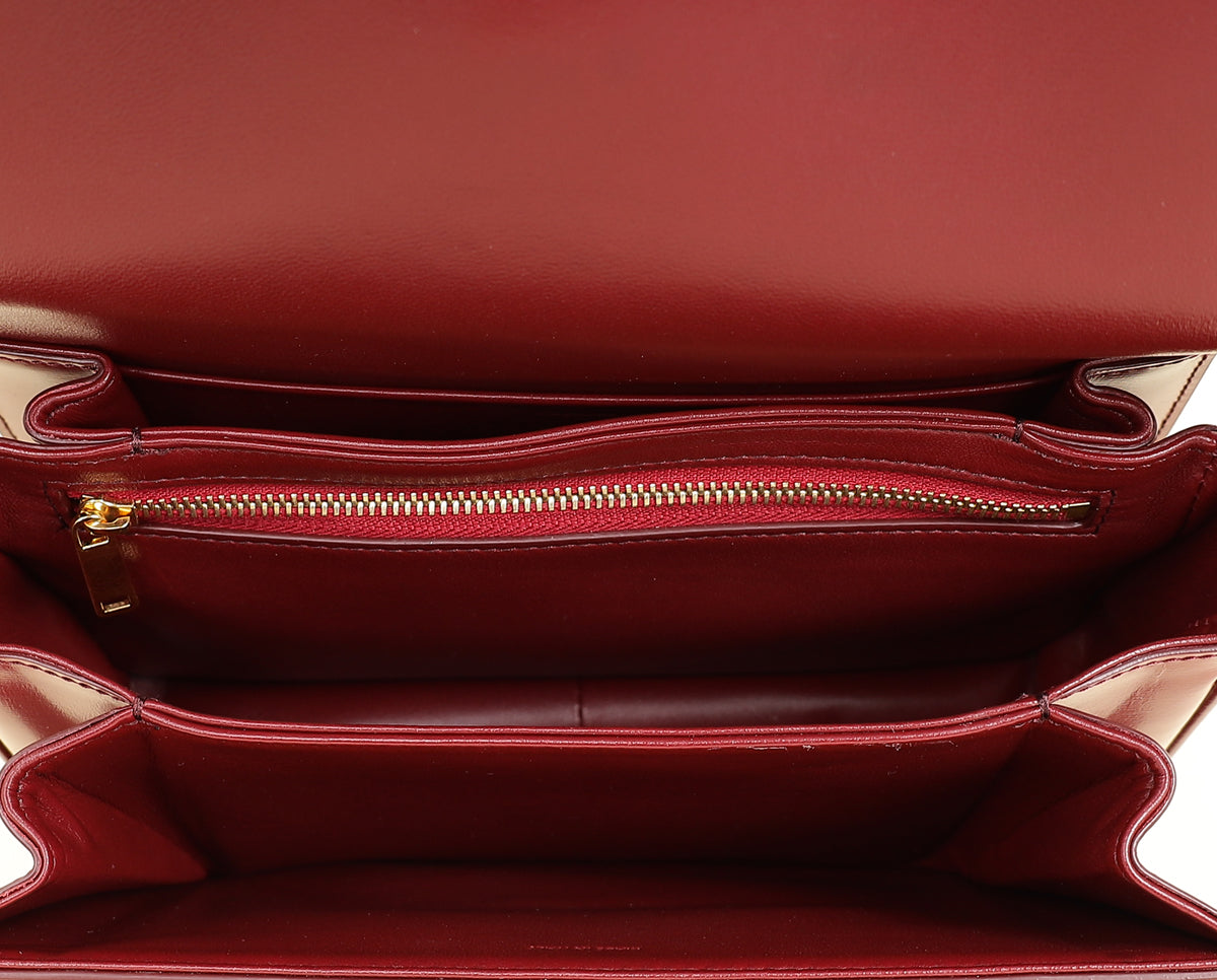 Celine Burgundy Classique Triomphe Bag-Celine-THE CLOSET