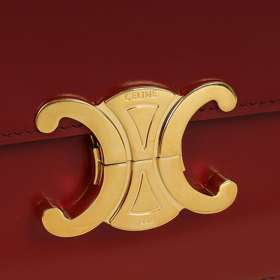 Celine Burgundy Classique Triomphe Bag-Celine-THE CLOSET