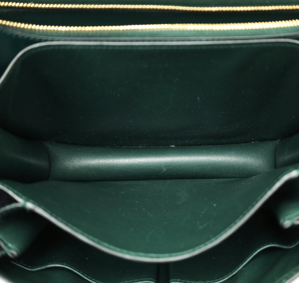 Celine Forest Green Classic Box Medium Bag