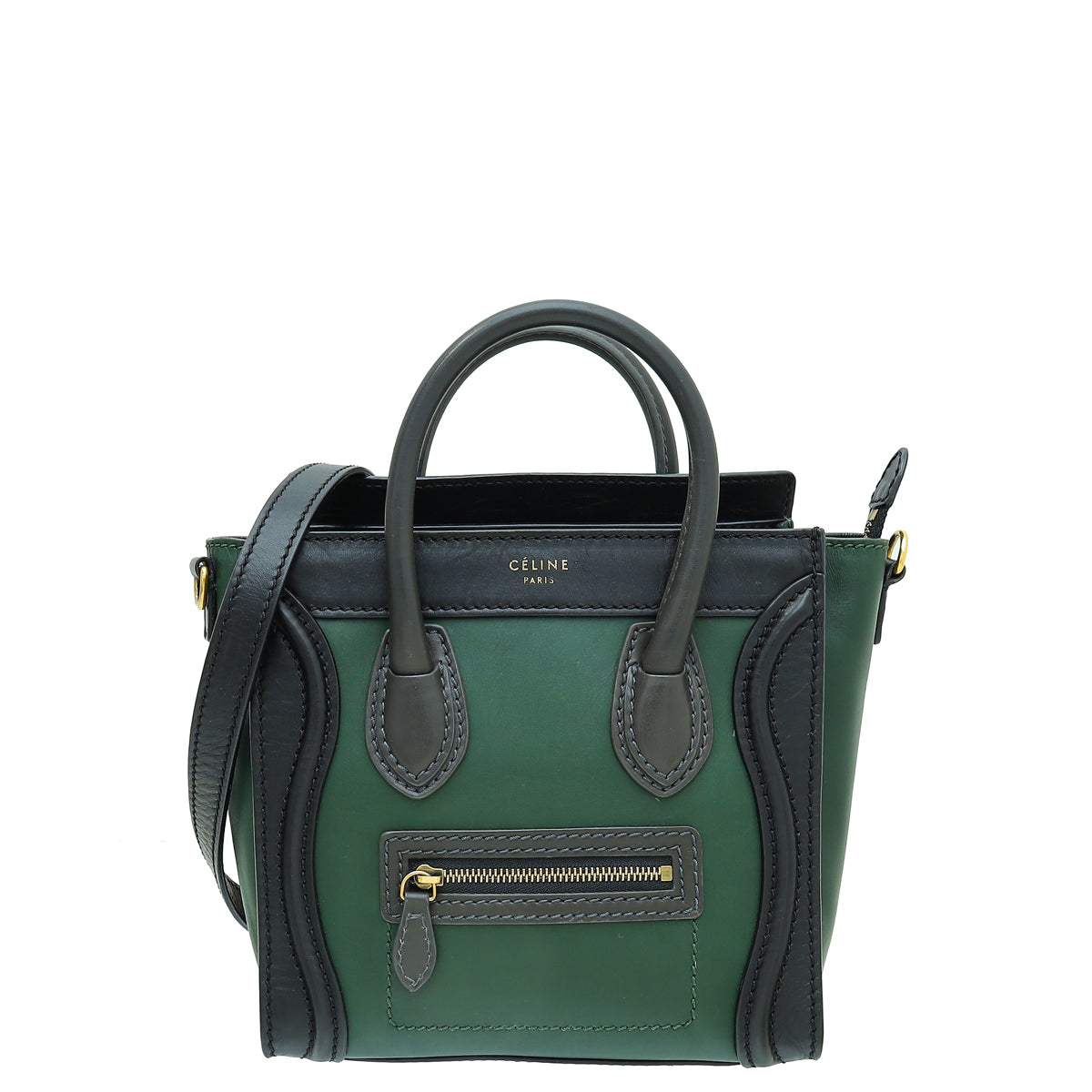 Celine Bicolor Nano Luggage Bag-Celine-THE CLOSET