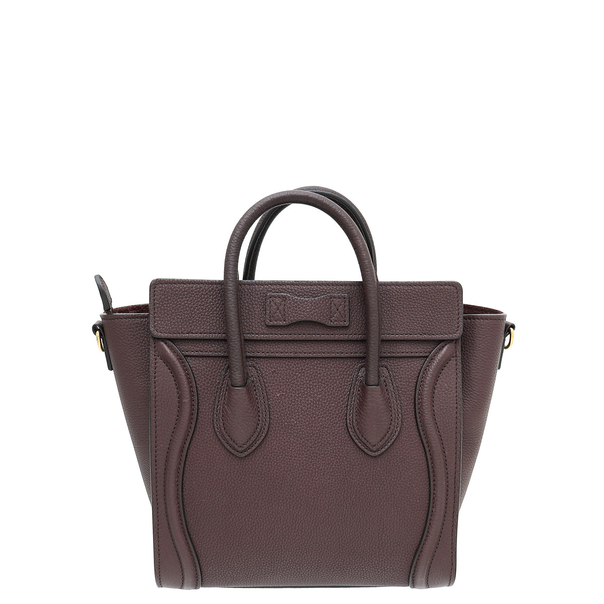 Celine Burgundy Nano Luggage Bag-Celine-THE CLOSET