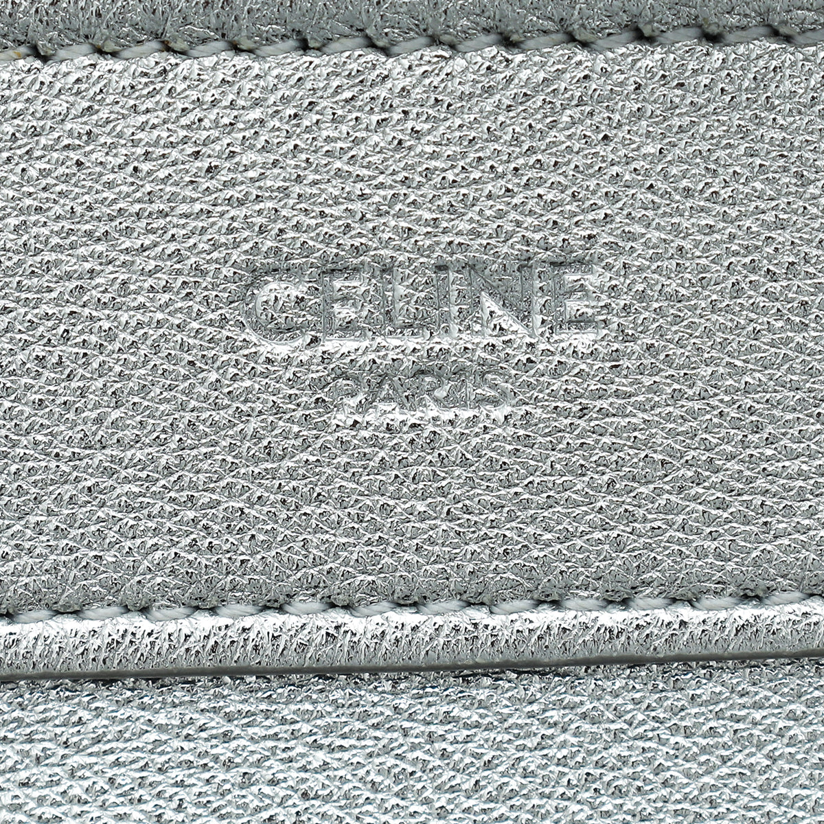 Celine Silver Laminated Nano Luggage Bag