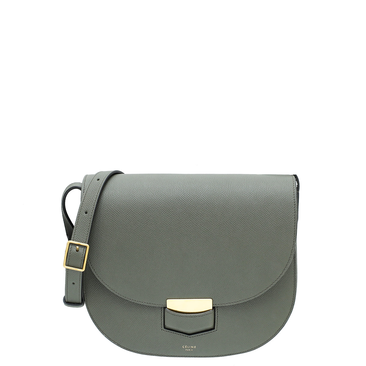 Celine Dark Olive Trotteur Bag-Celine-THE CLOSET