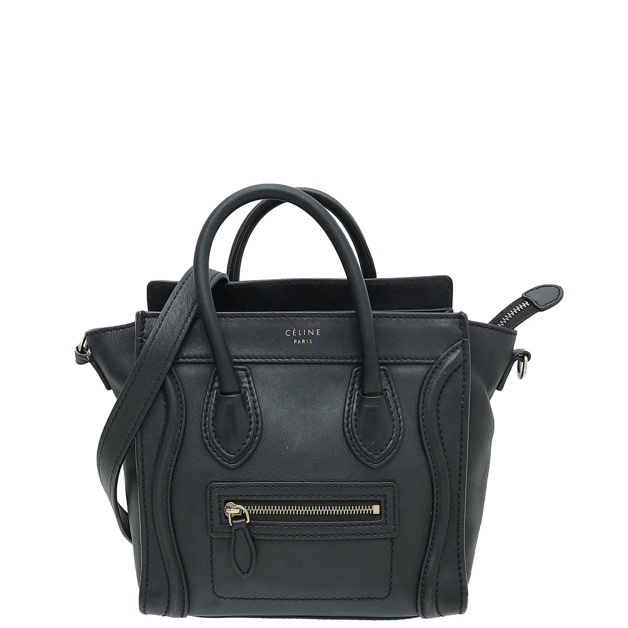 Celine Black Nano Luggage Bag-Celine-THE CLOSET