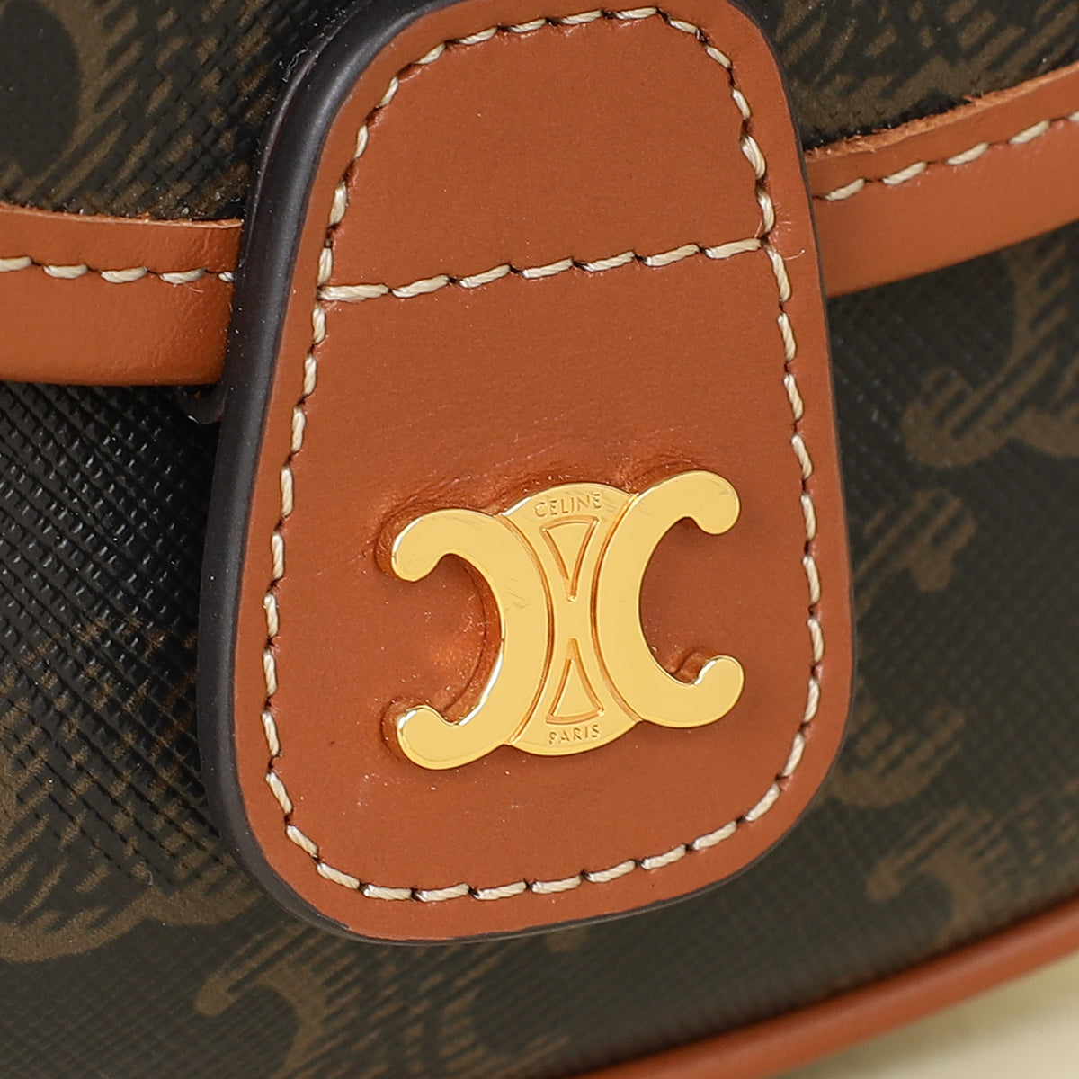 Celine Bicolor Mini Besace in Triomphe Crossbody Bag