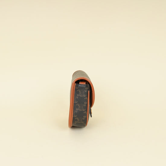 Celine Bicolor Mini Besace in Triomphe Crossbody Bag