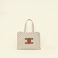 Celine Bicolor Triomphe Cabas Thais Tote Bag