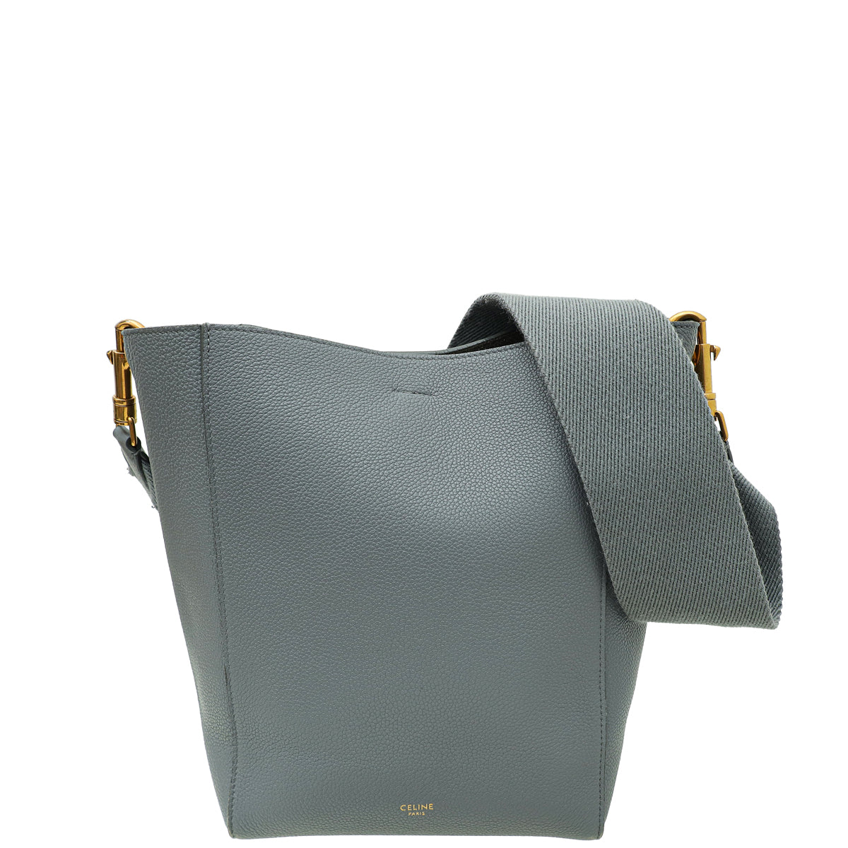 Celine Grey Sangle Small Bucket Bag