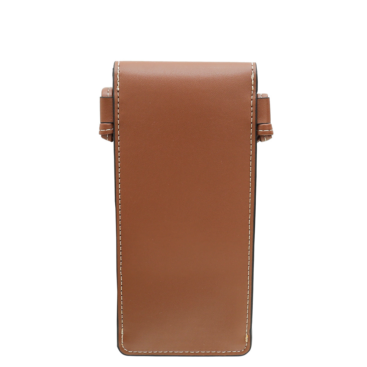 Celine Brown Phone Flap Pouch With Strap