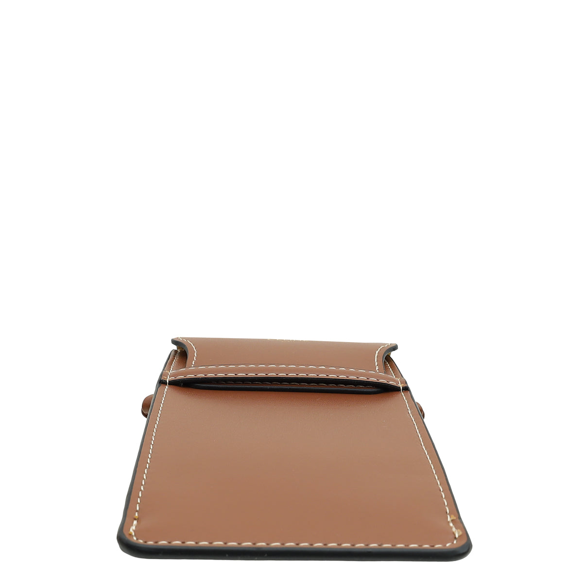 Celine Brown Phone Flap Pouch With Strap