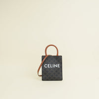 Celine Tricolor Triomphe Mini Vertical Cabas