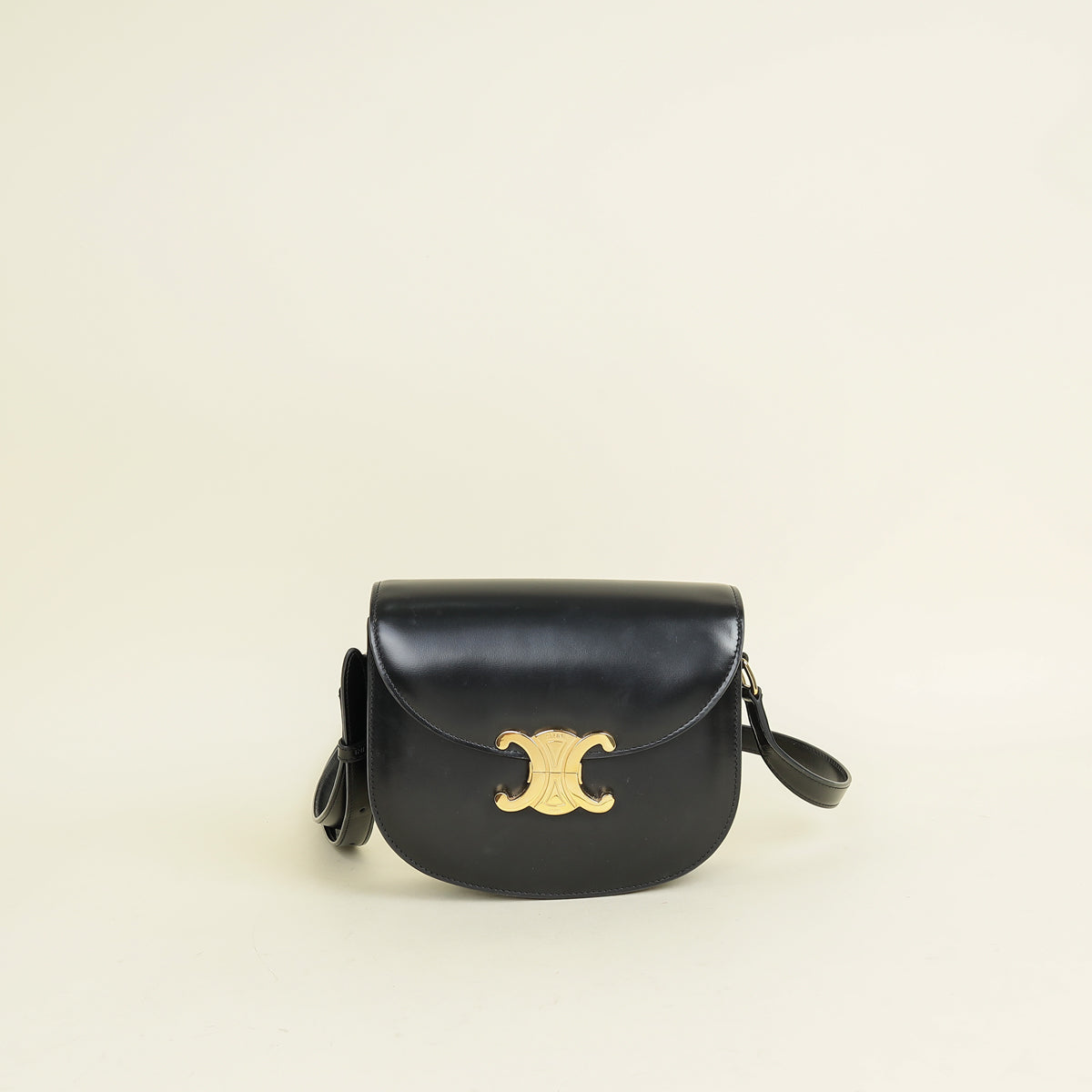 Celine Black Triomphe Teen Besace Crossbody Bag